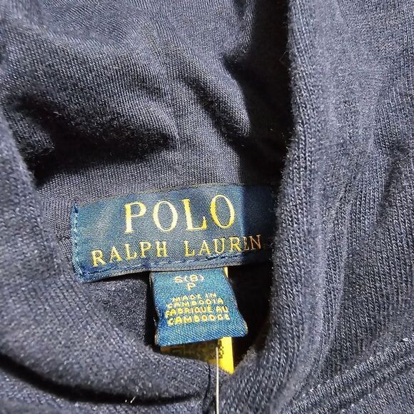 Polo Ralph Lauren Pony Logo Ombre Hoodie Youth Small S Blue Green Cotton Blend - Picture 7 of 8